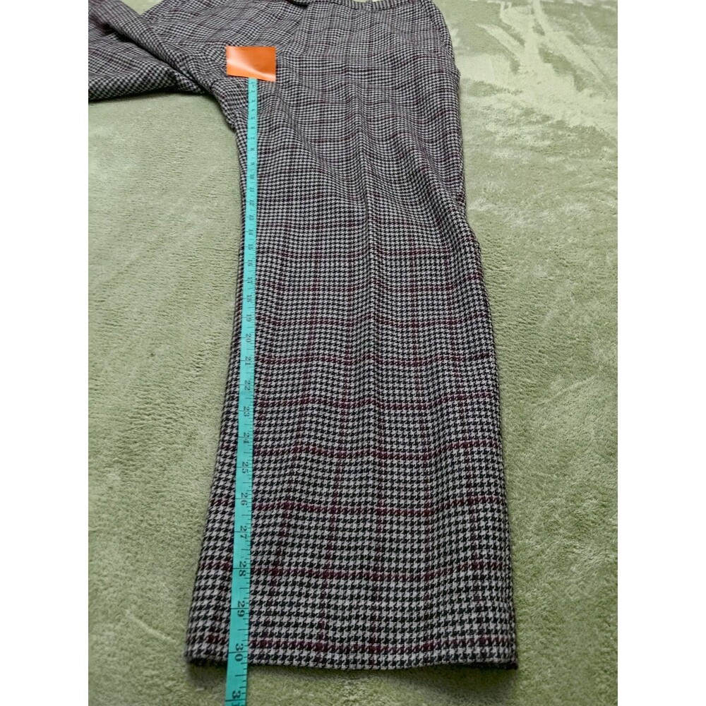 Stacy Adams Dress Pants Mens 36x30 Gray Checks Wool/Rayon Blend - Picture 8 of 12